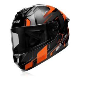 REISE HELDEN HELMET ORANGE/BLACK GLOSS